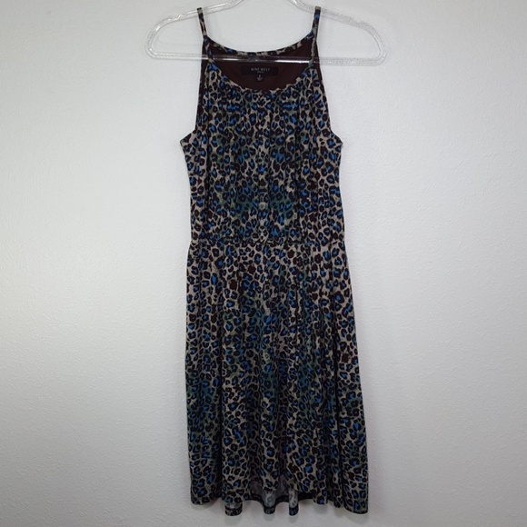 NINE WEST Strappy Animal Print Dress, size 6 - Picture 1 of 8